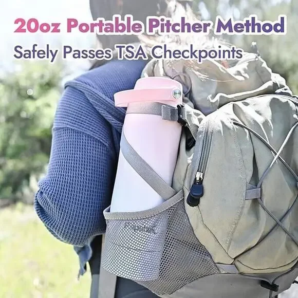 Papablic Vacuum Insulated Breastmilk Cooler Bottle, 20oz Stainless Steel Violet - Picture 4 of 6